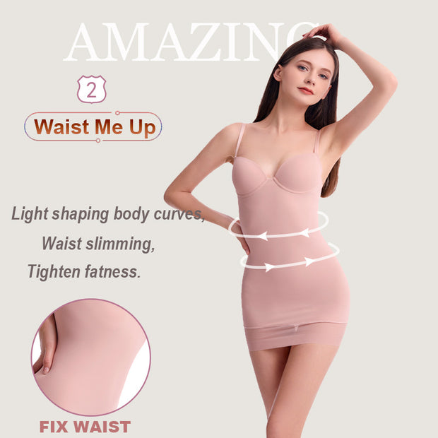 Tight Suspender Dress For Shapewear Slimming Bottoming Skirt Support Tummy Corset Womens Clothing